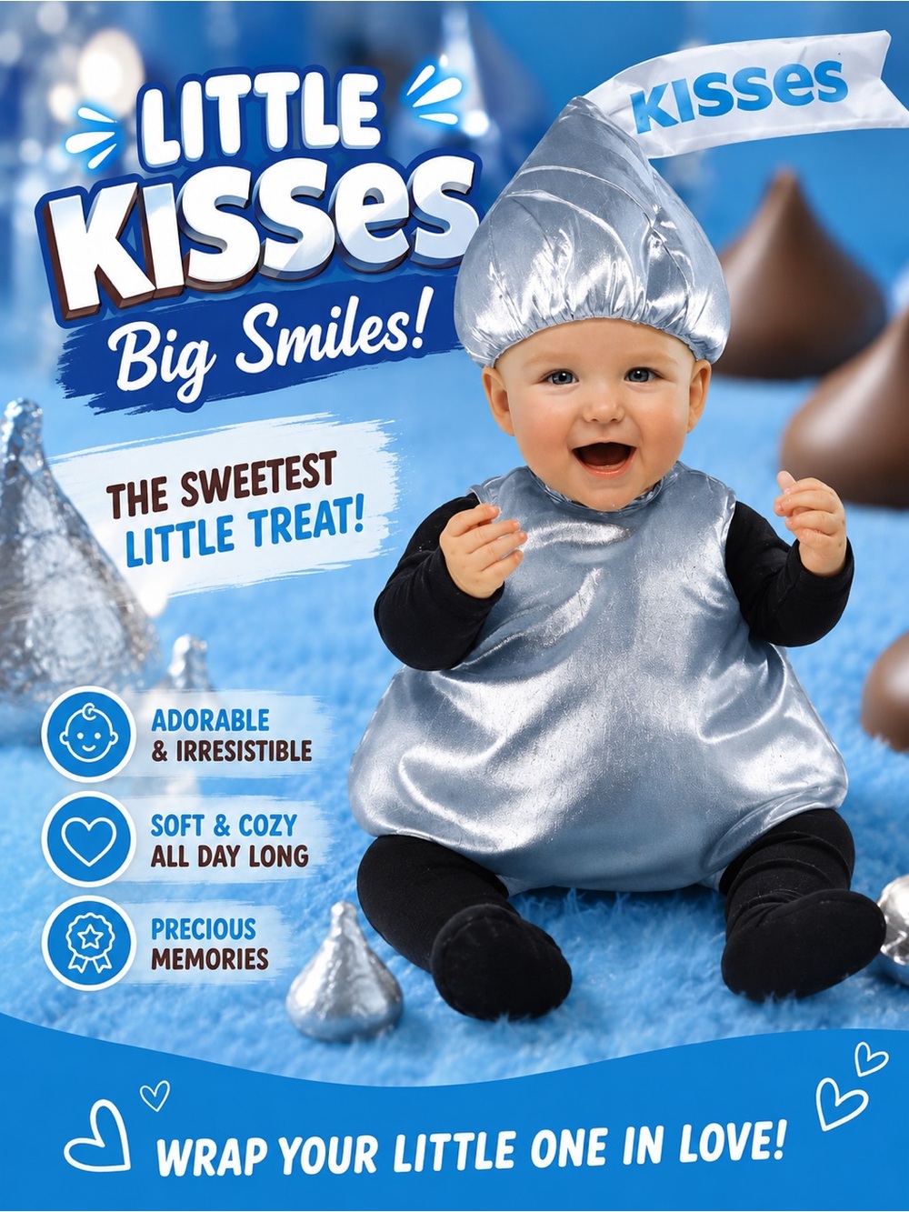 Hershey's Kisses Infant Halloween Costume size 2T, Brand NEW!